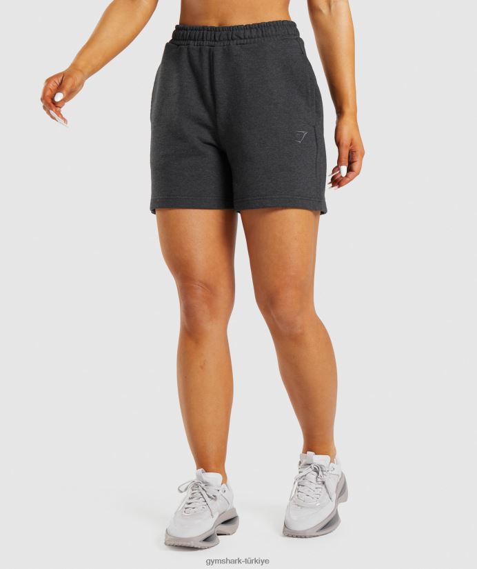dinlenme günü eşofman şortu kadınlarGymshark siyah çekirdekli marn 02H04857