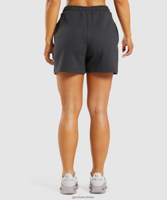 dinlenme günü eşofman şortu kadınlarGymshark siyah çekirdekli marn 02H04857