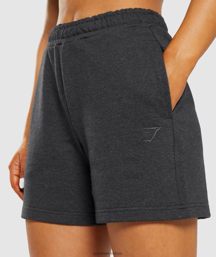 dinlenme günü eşofman şortu kadınlarGymshark siyah çekirdekli marn 02H04857