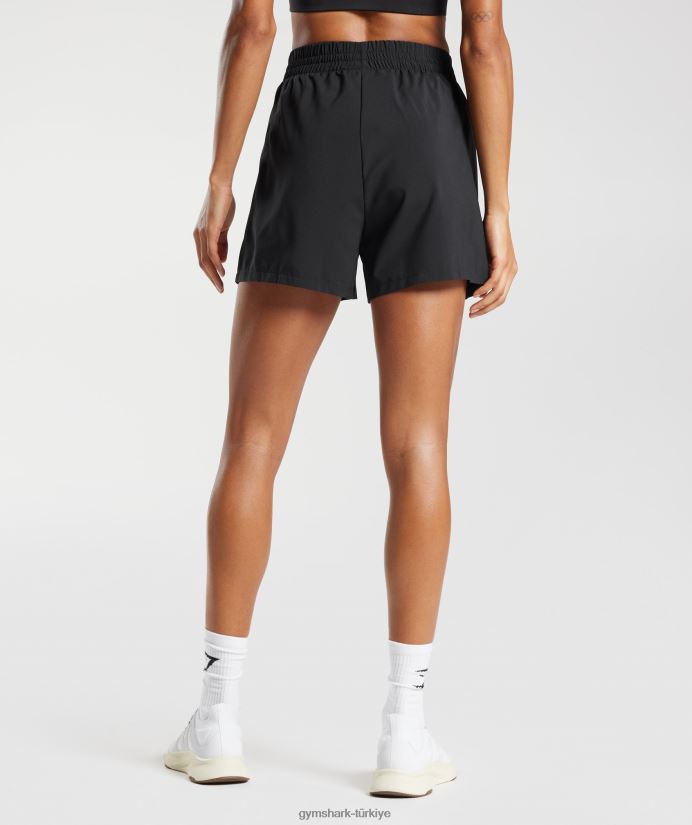 dokuma cep şortları kadınlarGymshark siyah 02H04843