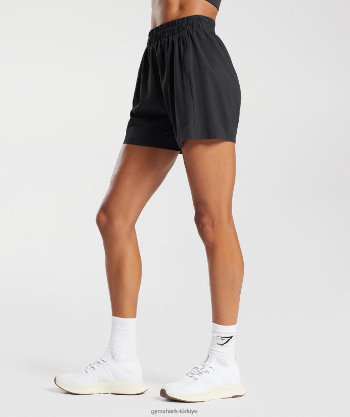 dokuma cep şortları kadınlarGymshark siyah 02H04843