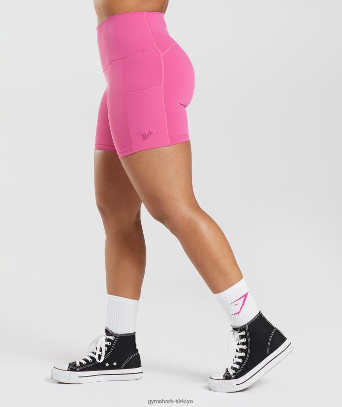eski dantelli dar şortlar kadınlarGymshark derin pembe 02H04898