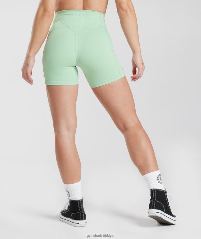 eski dantelli dar şortlar kadınlarGymshark sis yeşili 02H04838