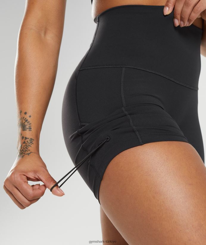 eski dantelli dar şortlar kadınlarGymshark siyah 02H04812