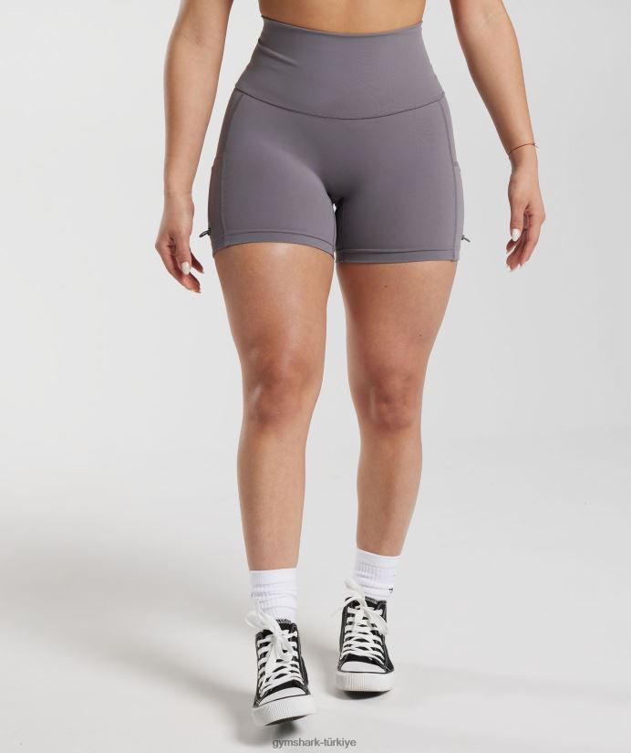 eski dantelli dar şortlar kadınlarGymshark titanyum grisi 02H048108