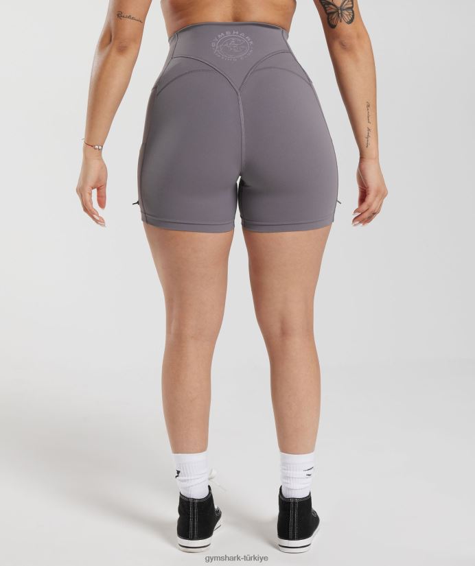 eski dantelli dar şortlar kadınlarGymshark titanyum grisi 02H048108