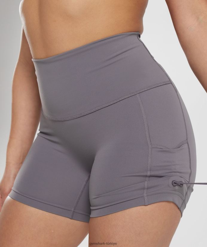 eski dantelli dar şortlar kadınlarGymshark titanyum grisi 02H048108