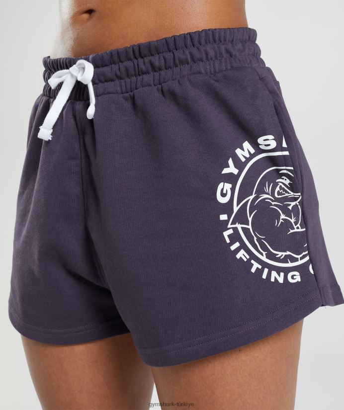 eski şort kadınlarGymshark zengin mor 02H04896