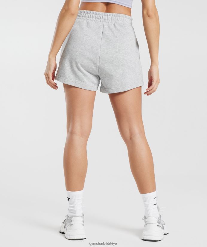 güçlü şeftali şortu kadınlarGymshark açık gri marn 02H04830
