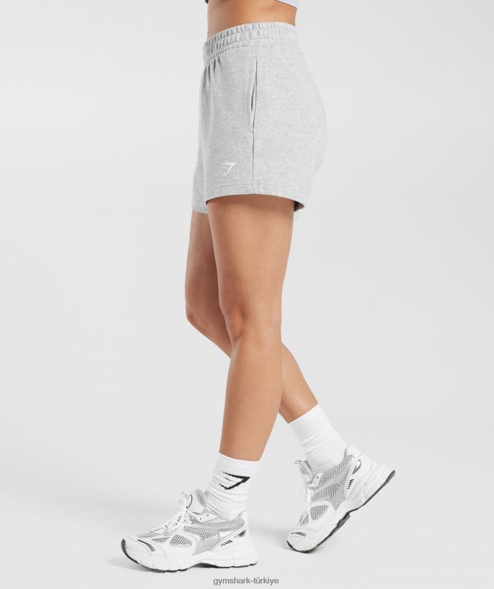 güçlü şeftali şortu kadınlarGymshark açık gri marn 02H04830