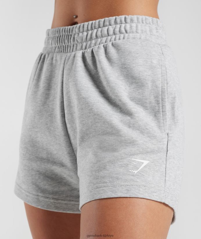 güçlü şeftali şortu kadınlarGymshark açık gri marn 02H04830