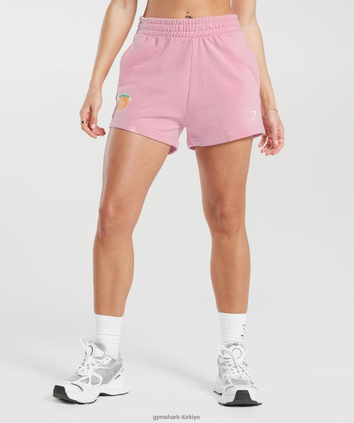 güçlü şeftali şortu kadınlarGymshark şeker ipi pembe 02H04835