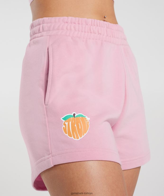 güçlü şeftali şortu kadınlarGymshark şeker ipi pembe 02H04835