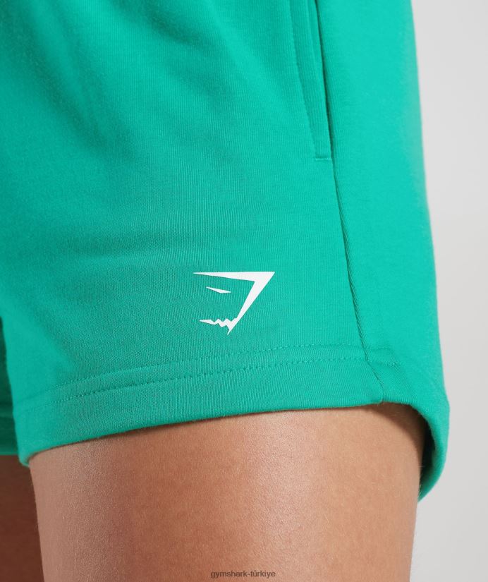 güçlü şeftali şortu kadınlarGymshark parlak yeşil 02H04837