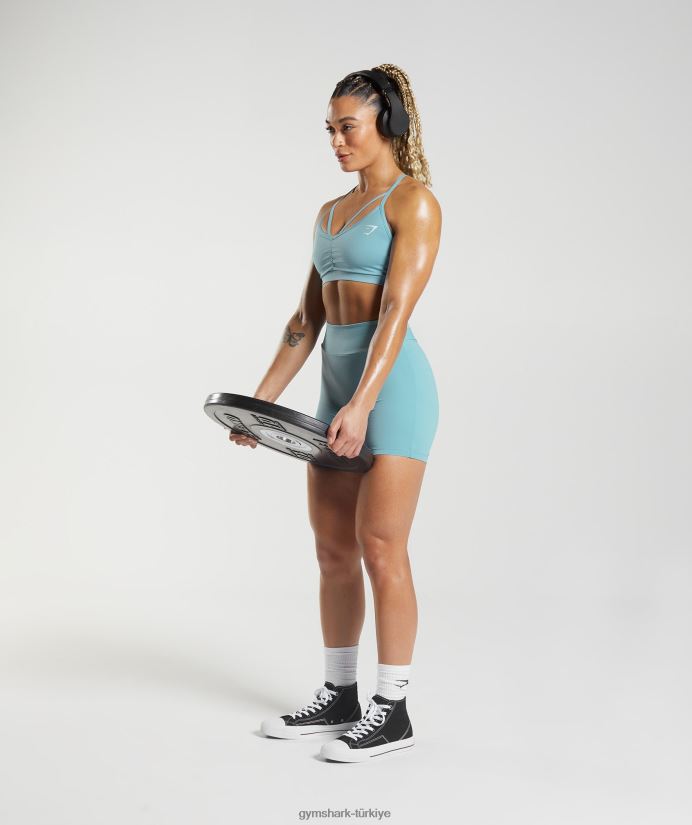 gs power orijinal dar şort kadınlarGymshark buzdağı mavisi 02H04819