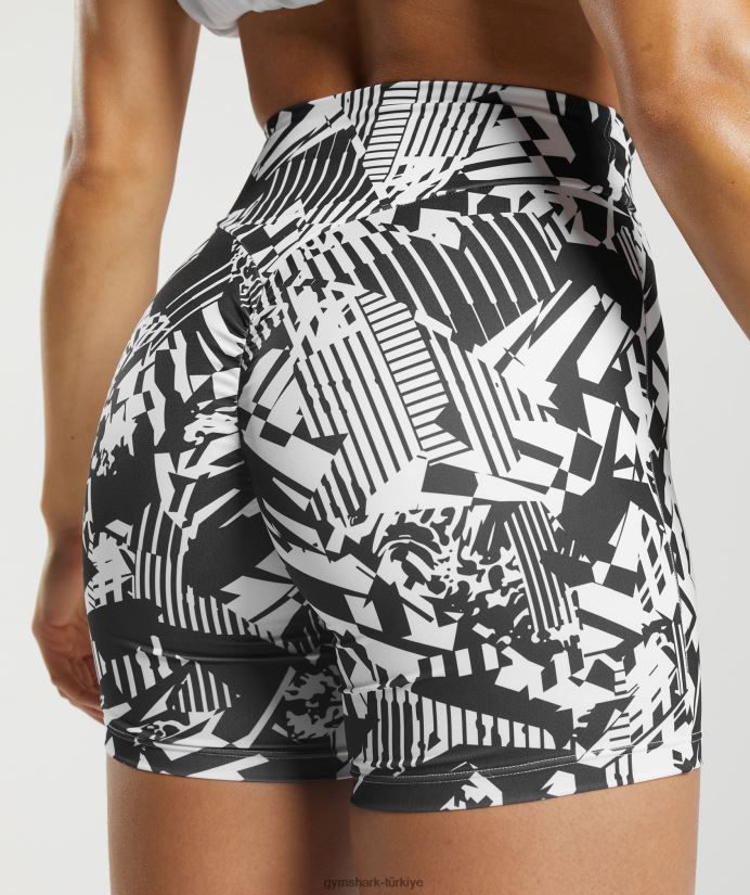 gs power orijinal dar şort kadınlarGymshark siyah baskı 02H04892