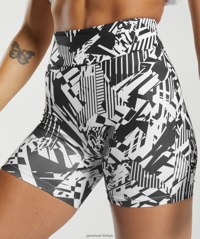 gs power orijinal dar şort kadınlarGymshark siyah baskı 02H04892