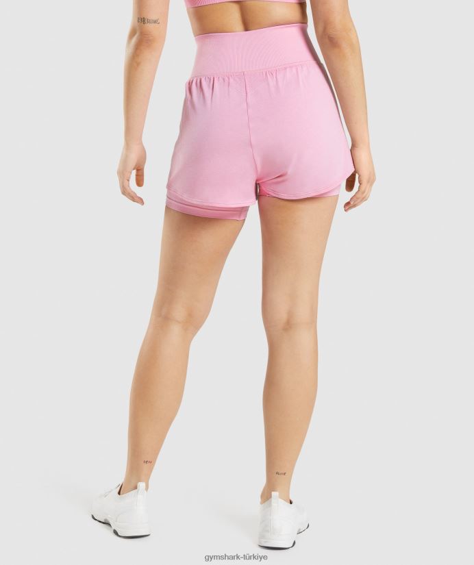hayati dikişsiz 2.0 2'si 1 arada şort kadınlarGymshark şerbet pembe kırlent 02H04871
