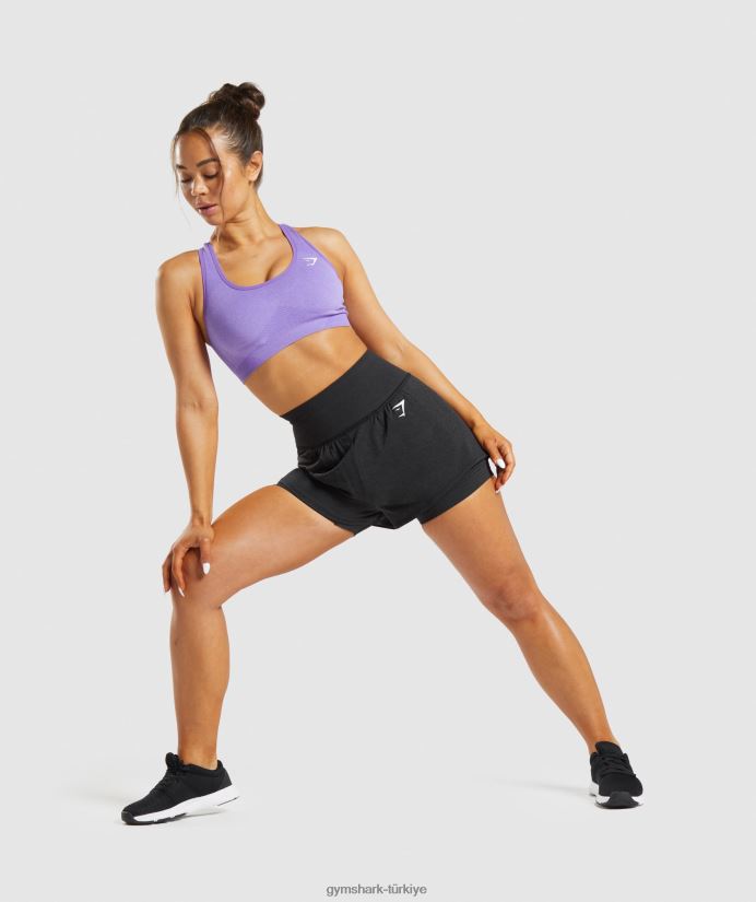 hayati dikişsiz 2.0 2'si 1 arada şort kadınlarGymshark siyah kırçıllı 02H04888