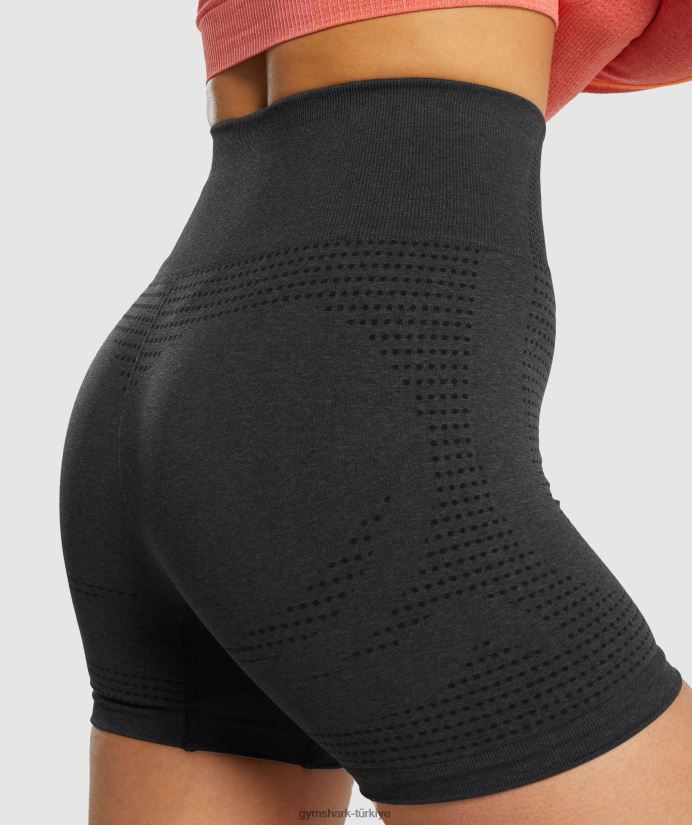 hayati dikişsiz 2.0 şort kadınlarGymshark siyah kırçıllı 02H0482
