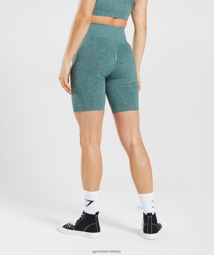 hayvan dikişsiz bisiklet şortlarına uyum sağlayın kadınlarGymshark buzdağı mavisi/gök gürültüsü mavisi 02H04854