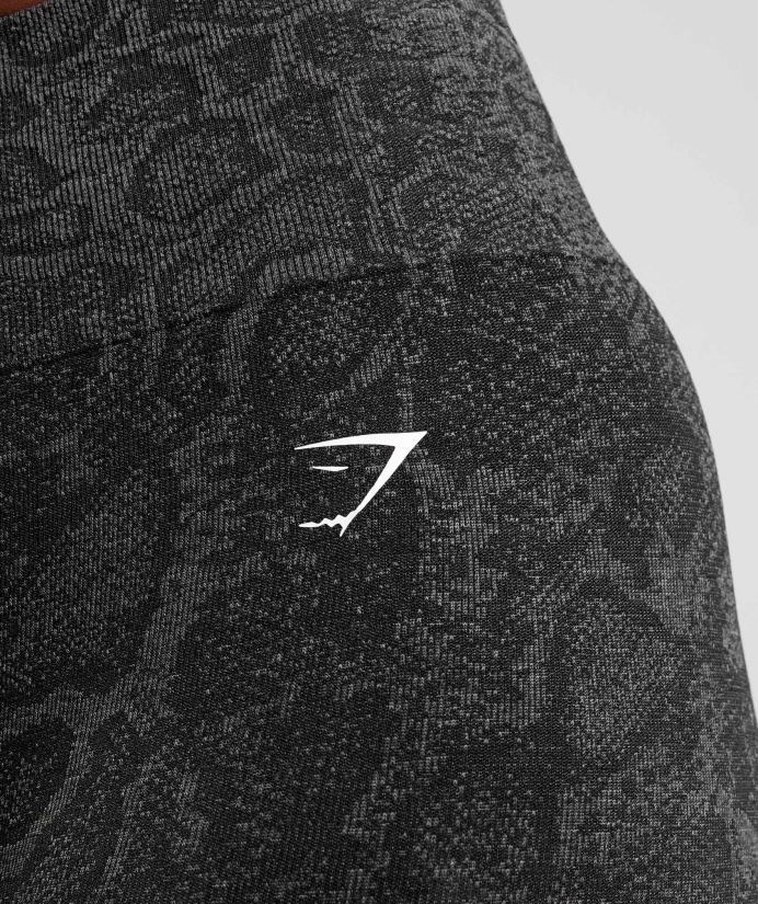 hayvan dikişsiz bisiklet şortlarına uyum sağlayın kadınlarGymshark kentsel gri/siyah 02H04823