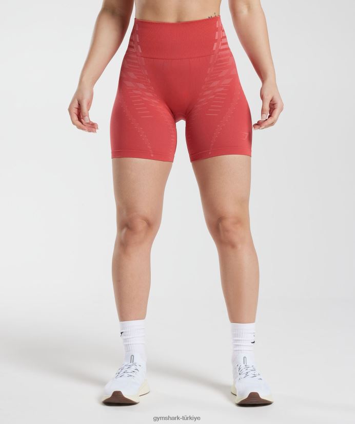 sınırsız şort kadınlarGymshark güneşte kurutulmuş kırmızı/pişmiş toprak pembe 02H048109