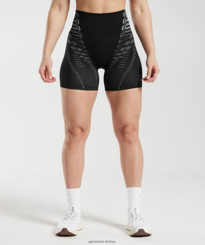 sınırsız şort kadınlarGymshark siyah/açık gri 02H048105