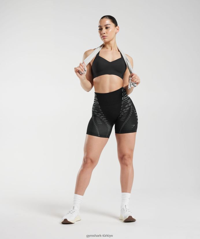 sınırsız şort kadınlarGymshark siyah/açık gri 02H048105