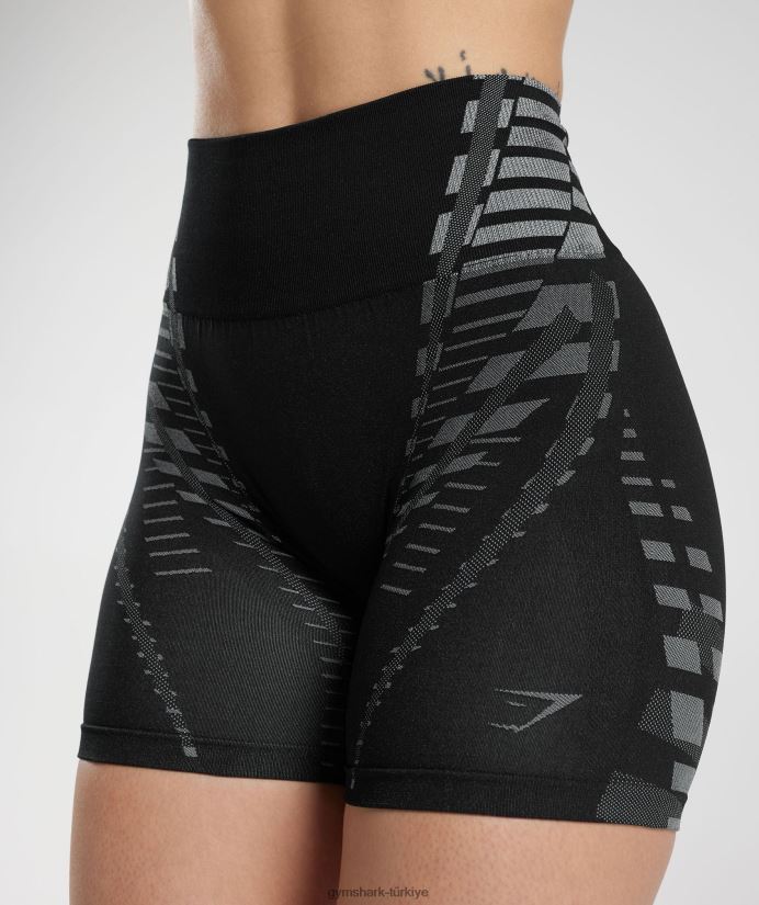 sınırsız şort kadınlarGymshark siyah/açık gri 02H048105