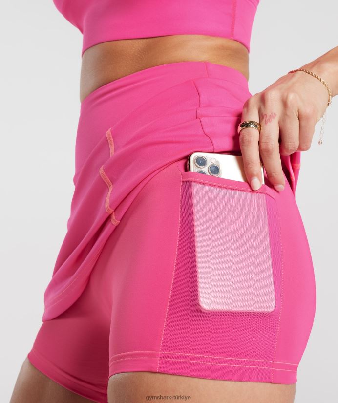 spor şortu kadınlarGymshark parlak fuşya 02H04833