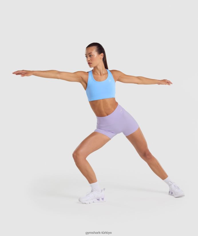 Essential Racer Sırt Spor Sütyeni kadınlarGymshark açık mavi 02H048232