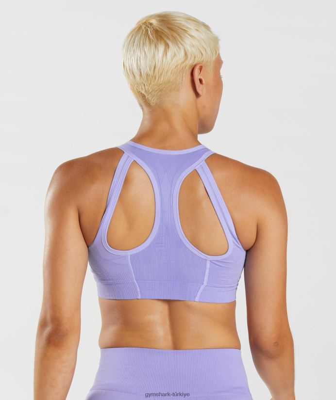 apex dikişsiz spor sutyeni kadınlarGymshark dijital menekşe/tozlu menekşe 02H048217