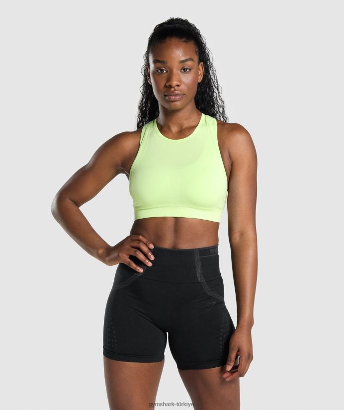 apex dikişsiz spor sutyeni kadınlarGymshark yeşil/açık yeşil 02H048230