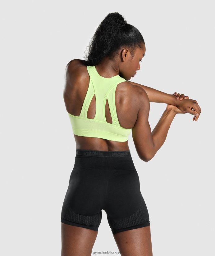 apex dikişsiz spor sutyeni kadınlarGymshark yeşil/açık yeşil 02H048230