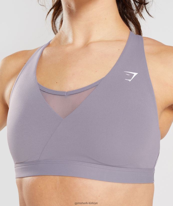 çapraz spor sutyeni kadınlarGymshark kayrak lavanta 02H048140