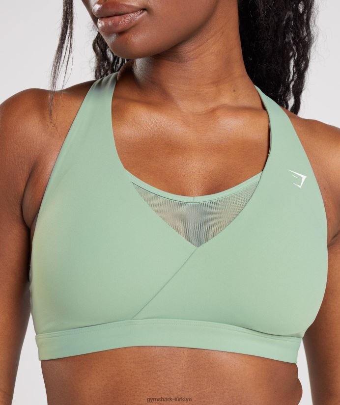 çapraz spor sutyeni kadınlarGymshark çöl adaçayı yeşili 02H048162