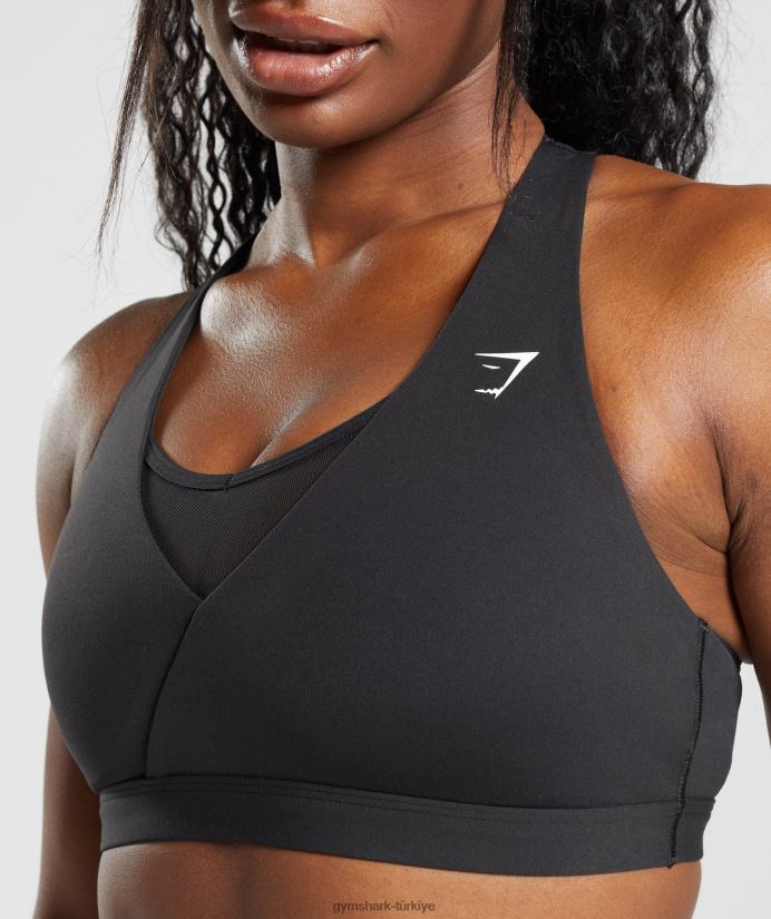 çapraz spor sutyeni kadınlarGymshark siyah 02H048125