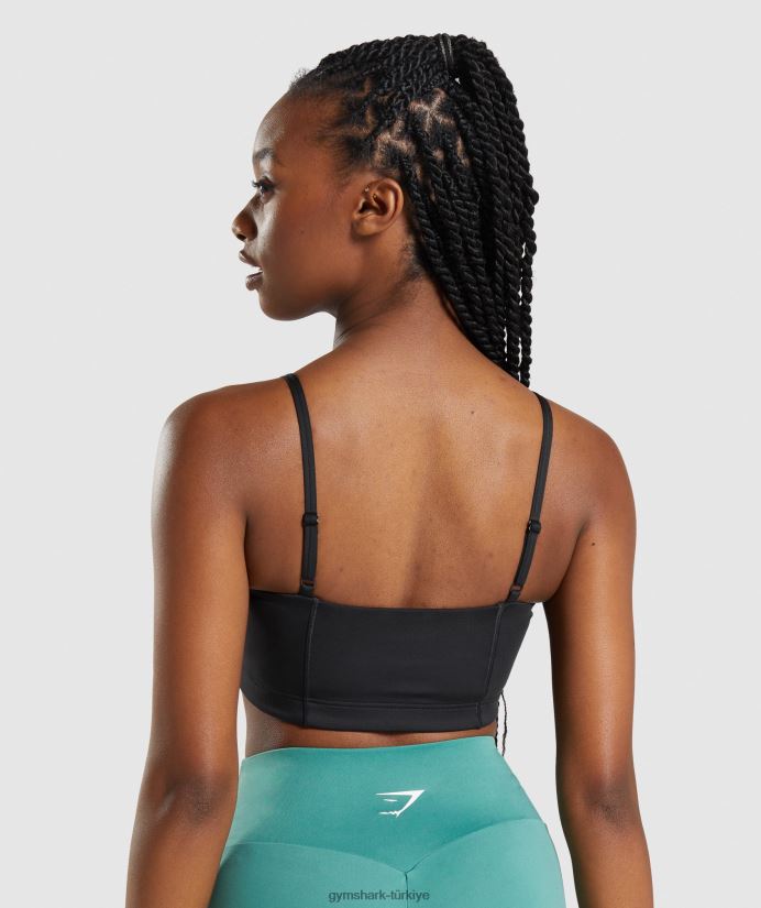 bandeau spor sutyeni kadınlarGymshark siyah 02H048159