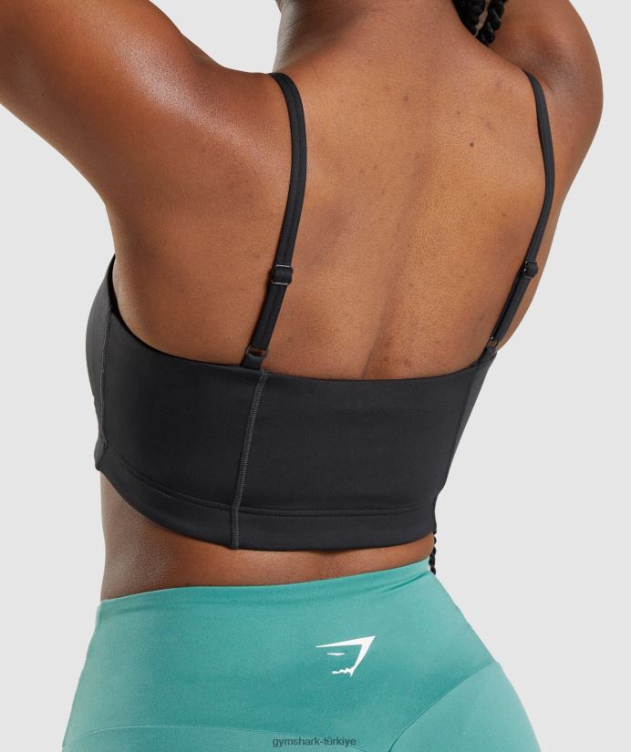 bandeau spor sutyeni kadınlarGymshark siyah 02H048159