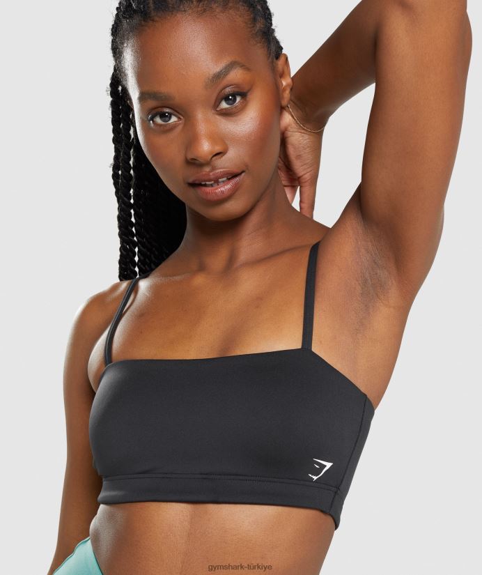bandeau spor sutyeni kadınlarGymshark siyah 02H048159
