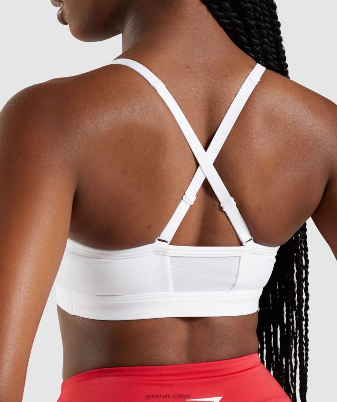 dantelli spor sutyeni kadınlarGymshark beyaz 02H048208