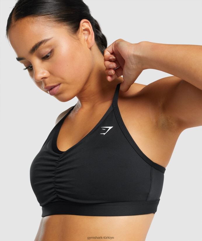 dantelli spor sutyeni kadınlarGymshark siyah 02H048197