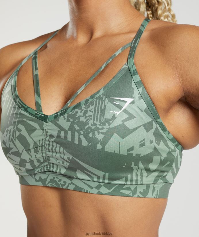 gs power spor sutyeni kadınlarGymshark adaçayı yeşili baskı 02H048148