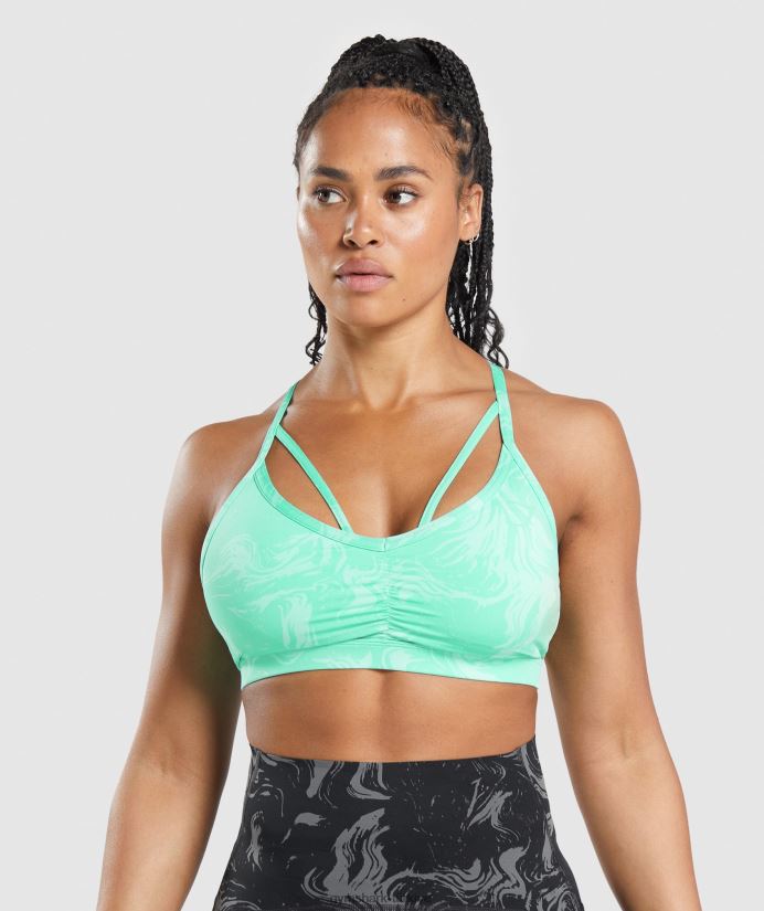 gs power spor sutyeni kadınlarGymshark parlak turkuaz baskı 02H048187