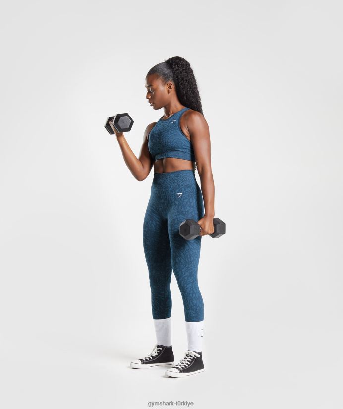 hayvan dikişsiz spor sütyenini uyarlayın kadınlarGymshark vahşi | Donanma 02H048227