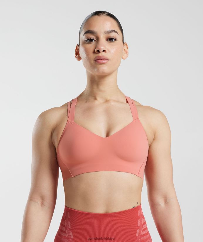 sınırsız spor sutyeni kadınlarGymshark pişmiş toprak pembe 02H048134
