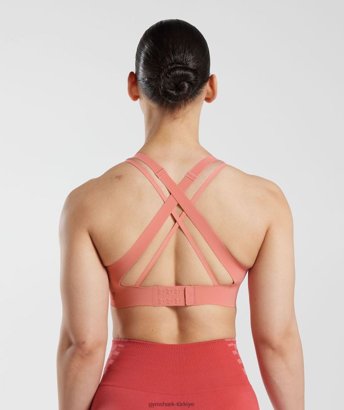 sınırsız spor sutyeni kadınlarGymshark pişmiş toprak pembe 02H048134