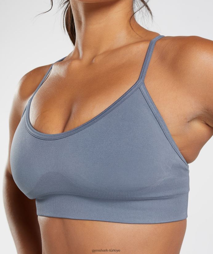 ter dikişsiz spor sutyeni kadınlarGymshark akşam mavisi 02H048223