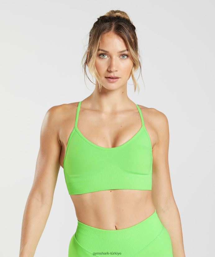 ter dikişsiz spor sutyeni kadınlarGymshark fluo kireci 02H048212